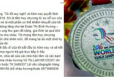 "Người hùng" Lê Văn Công bán HCV World Cup lấy tiền chữa ung thư cho nữ sinh hàng xóm