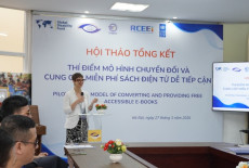 HỘI THẢO TỔNG KẾT THÍ ĐIỂM MÔ HÌNH CHUYỂN ĐỔI VÀ CUNG CẤP MIỄN PHÍ SÁCH ĐIỆN TỬ DỄ TIẾP CẬN