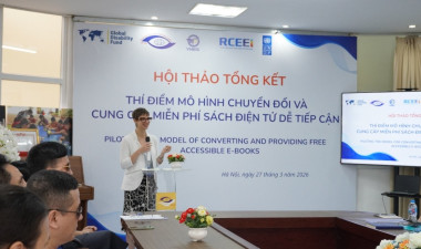 HỘI THẢO TỔNG KẾT THÍ ĐIỂM MÔ HÌNH CHUYỂN ĐỔI VÀ CUNG CẤP MIỄN PHÍ SÁCH ĐIỆN TỬ DỄ TIẾP CẬN