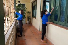Chi đoàn Thanh Niên cơ quan Hội Người mù Việt Nam giữ môi trường xanh, sạch, đẹp